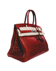 Birkin 35 HSS Croco Rouge Palladium Hardware □N