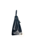 Kelly 28 Noir Gold Hardware Box Leather