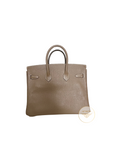 Birkin 25 Etoupe Palladium Hardware