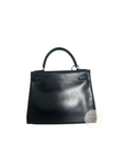 Kelly 28 Noir Gold Hardware Box Leather