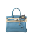 Birkin 30 Bleu Jean Palladium Hardware Epsom □L