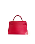 Mini Kelly 20 Rose Extreme Gold Hardware Epsom