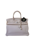 Birkin 35 Beige Palladium Hardware Clemence □G