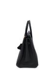 Birkin 25 Black Gold Hardware Togo