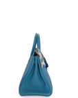 Birkin 25 Turquoise Palladium Hardware Togo