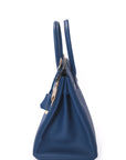 Birkin 30 Bleu Agate Gold Hardware Epsom