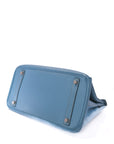 Birkin 30 Bleu Jean Palladium Hardware Epsom