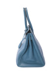 Birkin 30 Bleu Jean Palladium Hardware Epsom