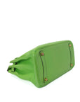 Birkin 30 Apple Green Palladium Hardware Clemence