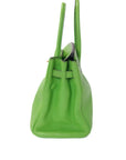 Birkin 30 Apple Green Palladium Hardware Clemence