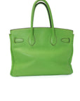 Birkin 30 Apple Green Palladium Hardware Clemence