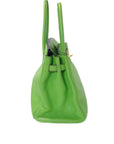 Birkin 30 Apple Green Palladium Hardware Clemence