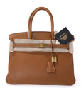Birkin 30 Gold on Gold Hardware Togo
