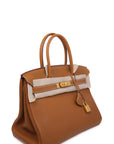 Birkin 30 Gold on Gold Hardware Togo
