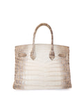 Birkin 30 Himalaya Palladium Hardware Crocodile