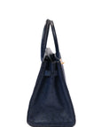 Birkin 30 Ostrich Bleu Navy Gold Hardware Ostrich