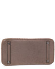 Birkin 30 Ostrich Gris T Palladium Hardware