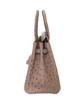 Birkin 30 Ostrich Gris T Palladium Hardware