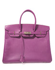 Birkin 35 Anemone Palladium Hardware Epsom