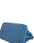 Birkin 35 Bleu Jean Palladium Togo