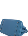 Birkin 35 Bleu Jean Palladium Togo