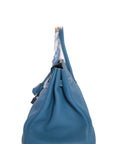 Birkin 35 Bleu Jean Palladium Togo
