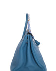 Birkin 35 Bleu Jean Palladium Togo