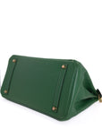 Birkin 35 Vert Gold Hardware Epsom