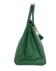 Birkin 35 Vert Gold Hardware Epsom