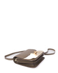 Constance 18 Mirror Etoupe Gold Hardware Chevre