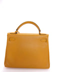 Kelly 28 Jaune Ambre Gold Hardware Epsom