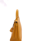 Kelly 28 Jaune Ambre Gold Hardware Epsom