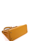 Kelly 28 Jaune Ambre Gold Hardware Epsom
