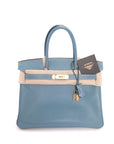 Birkin 30 Bleu Jean Gold Hardware Epsom