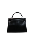 Kelly 32 Noir Gold Hardware Box Leather