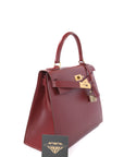 Kelly 28 Rouge H Gold Hardware Box