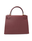 Kelly 28 Rouge H Gold Hardware Epsom