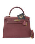 Kelly 28 Rouge H Gold Hardware Epsom
