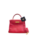 Kelly 28 Rouge H Gold Hardware Epsom