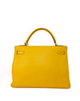 Kelly 32 Jaune Ambre Gold Hardware Clemence