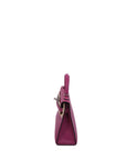 Mini Kelly 20 Rose Pourpre Palladium Hardware Chevre