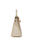 Kelly 25 Craie Gold Hardware Epsom Z