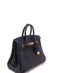 Birkin 25 Indigo (near black) Gold Hardware Togo
