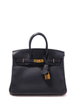 Birkin 25 Indigo (near black) Gold Hardware Togo