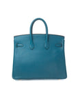 Birkin 25 Bleu Izmir Gold Hardware Epsom □Q