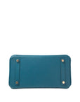 Birkin 25 Bleu Izmir Gold Hardware Epsom □Q