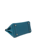 Birkin 25 Bleu Izmir Gold Hardware Epsom □Q