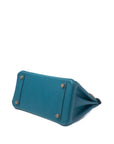 Birkin 25 Bleu Izmir Gold Hardware Epsom □Q