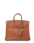 Birkin 25 Fauve Faubourg Barenia Gold Hardware B
