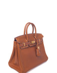 Birkin 25 Fauve Faubourg Barenia Gold Hardware B